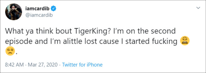 Cardi B on TigerKing