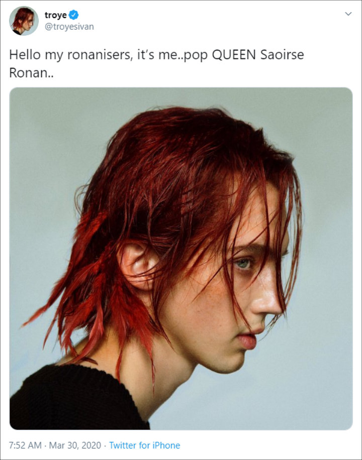 Troye Sivan rocked red hair