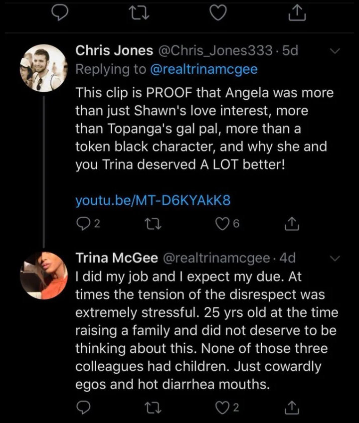 Trina McGee Claims She Endured Extreme Racism From the 'Boy Meets World' Main Cast