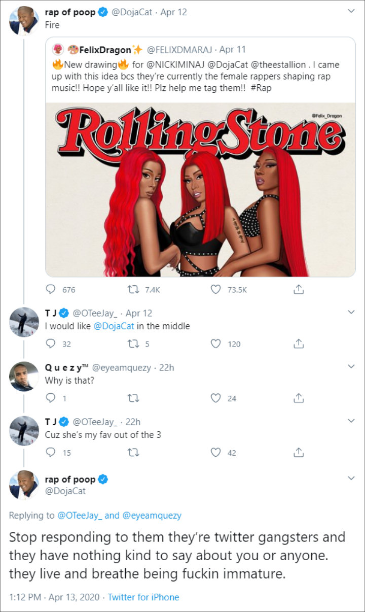 Doja Cat blasts haters