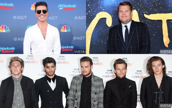 Simon Cowell and James Corden Fighting Over One Direction's 10th Anniversary Reunion