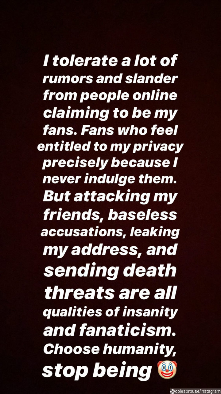 Cole Sprouse Blasts Baseless Rumors About His Romance