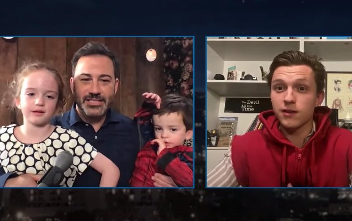 Tom Holland Dons Makeshift Spider-Man Suit to Surprise Jimmy Kimmel's Son on 3rd Birthday