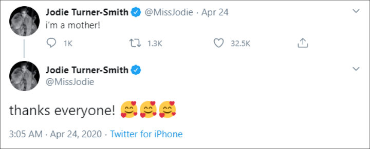 Jodie Turner-Smith Declares She's a Mother