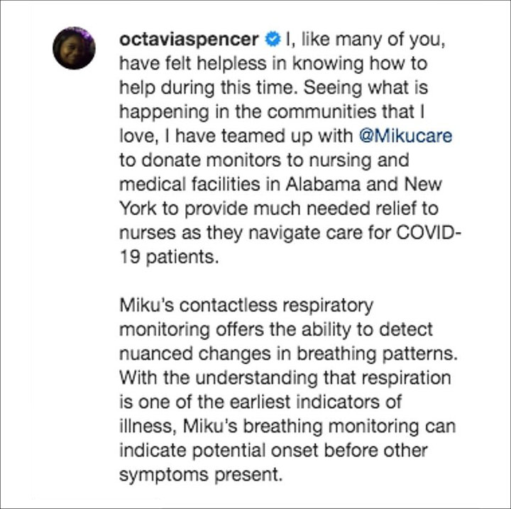 Octavia Spencer's charity