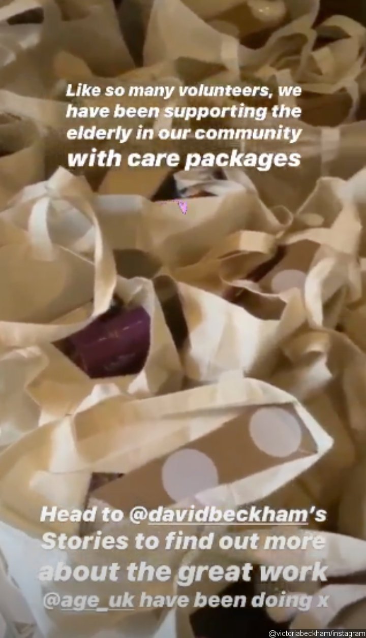 David and Victoria Beckham Donating Care Packages