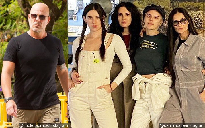 Bruce Willis Delights Demi Moore and Daughters With Dance Moves While