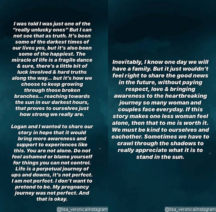 Lisa Origliasso Reveals She Suffered Ectopic Pregnancy