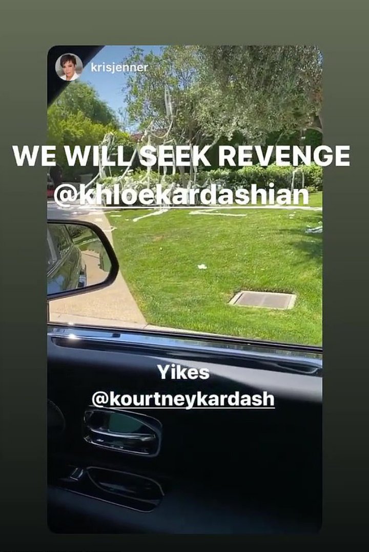 Kris Jenner's IG Story