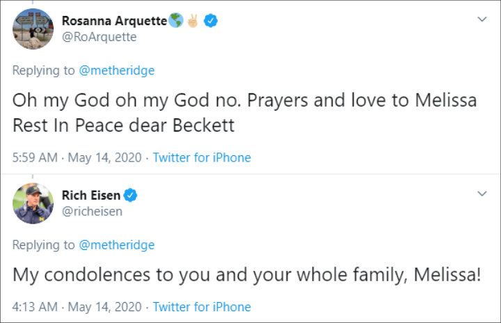 Condolences Tweets 1