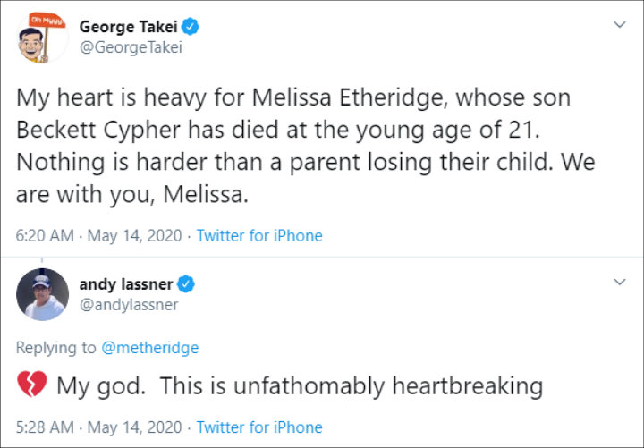 Condolences Tweets 2