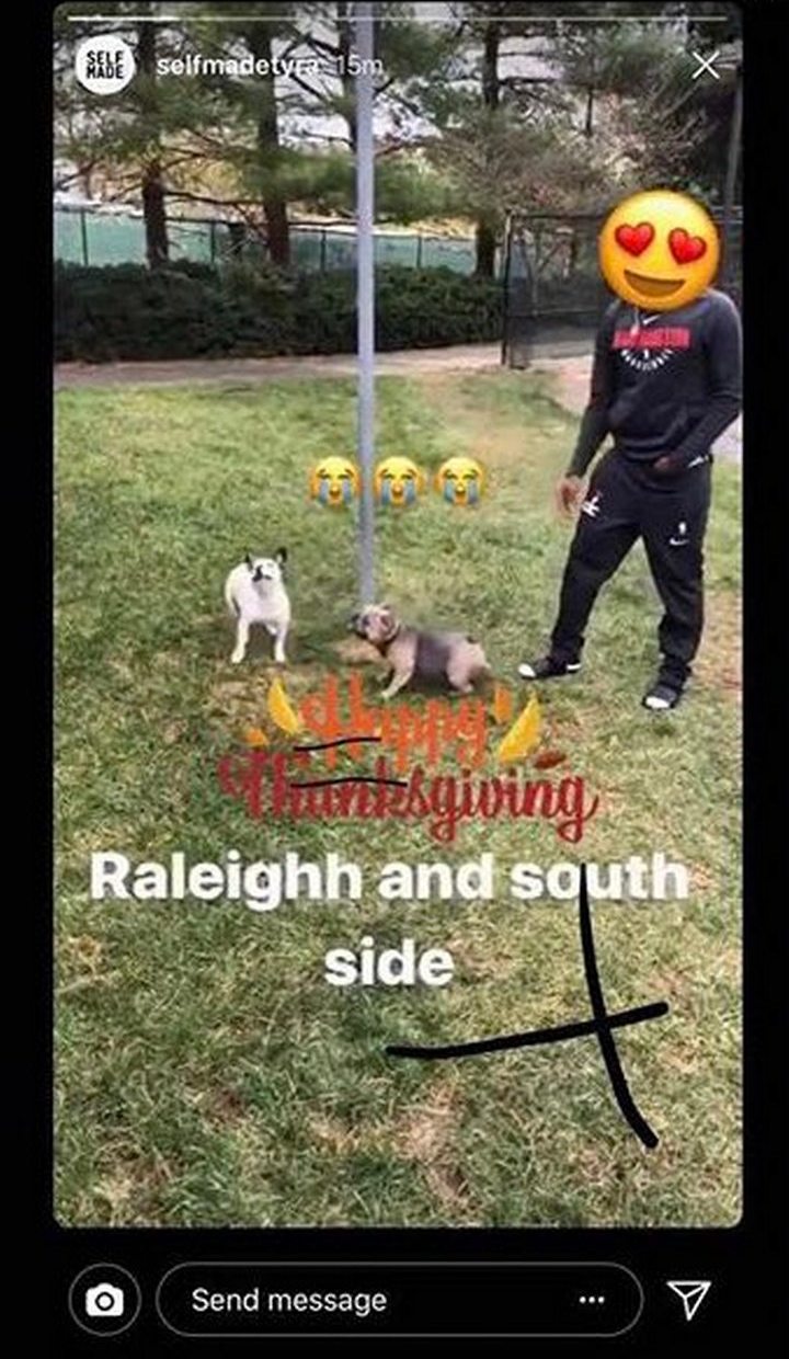 Tyra Myricks posted dogs that seemingly belonged to John Wall