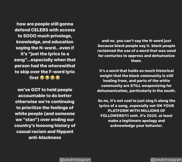 Bekah Martinez's IG Stories