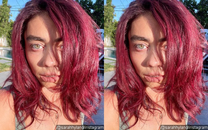 Sarah Hyland Begs Fans Not to Bleach Hair at Home After Debuting Cherry Red Hair 