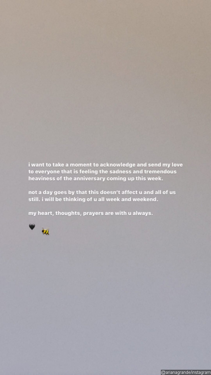 Ariana Grande's IG Post