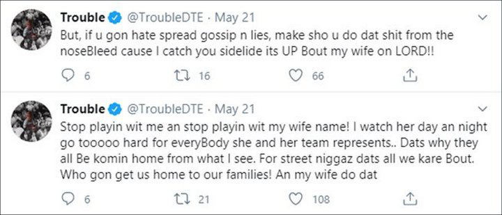 Trouble Lashes Out at Critics of His Romance With Lawyer Girlfriend