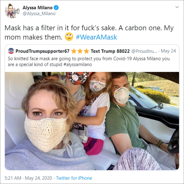 Alyssa Milano's Twitter Post 01