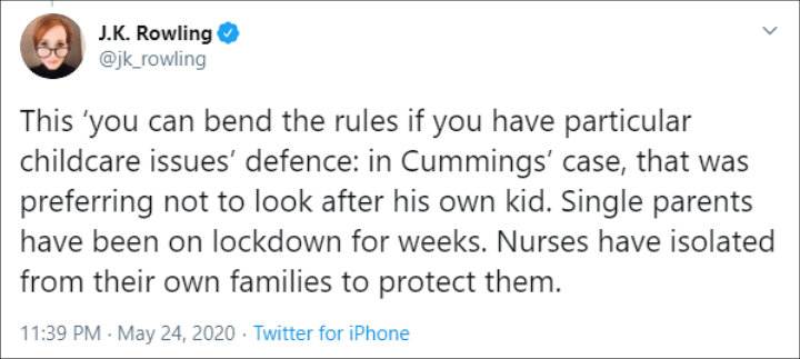 J. K. Rowling's Tweet 02