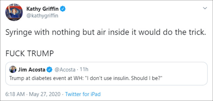 Kathy Griffin's Twitter Post 02