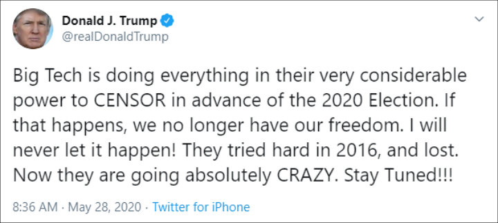 Donald Trump's Twitter Post 01