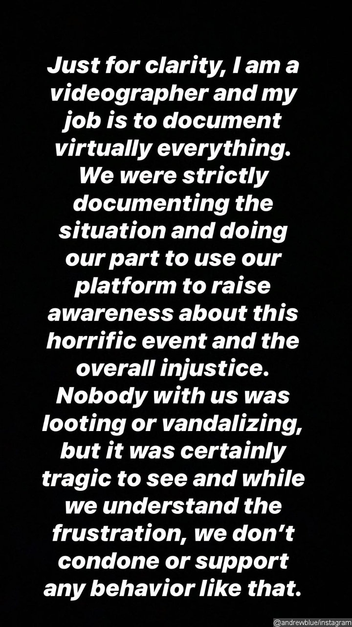 Andrew Blue's IG Story