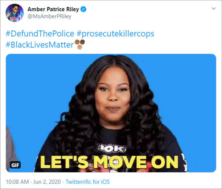 Amber Riley's Tweet