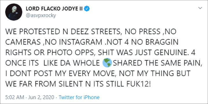 A$AP Rocky clapped back