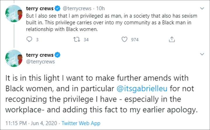 Terry Crews' Twitter Post