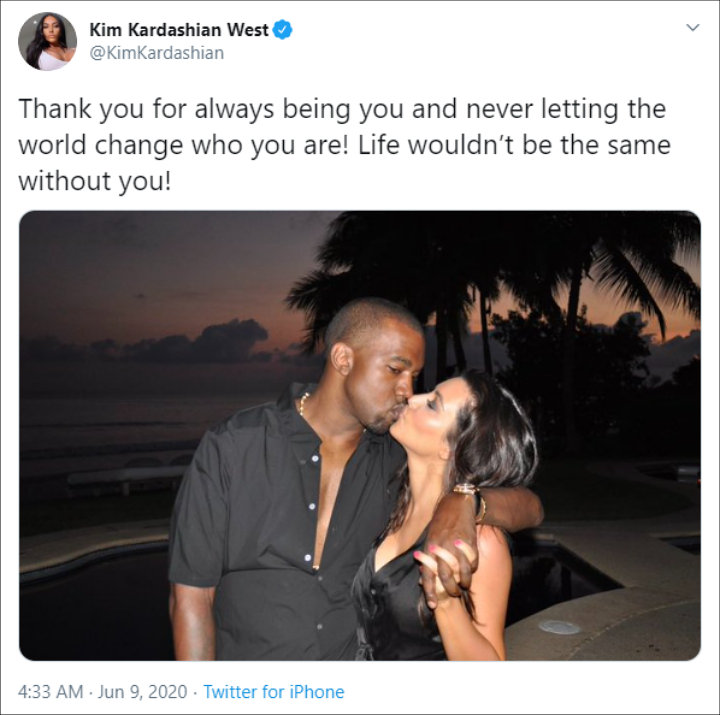 Kim Kardashian's birthday tribute for Kanye West