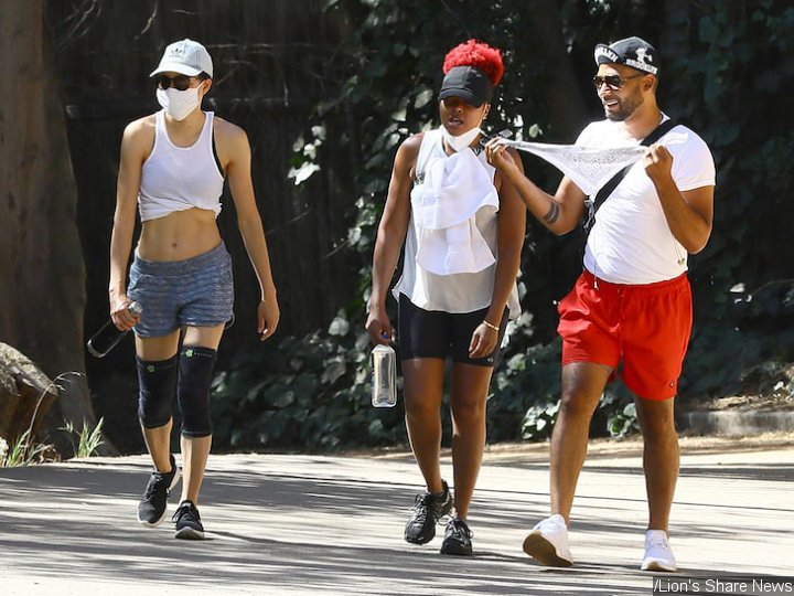 Taraji P. Henson Reunites With Jussie Smollett on a Hike