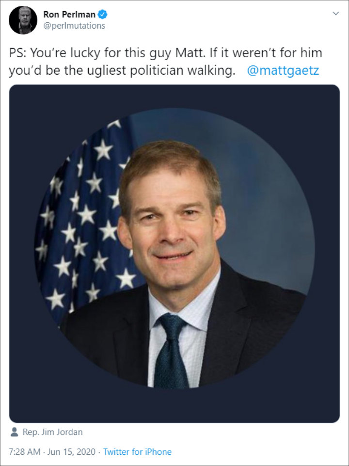 Ron Perlman and Ted Cruz's Twitter Feud