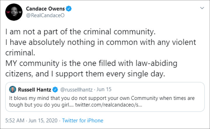 Candace Owens Defends Police Officer Who Killed Rayshard Brooks