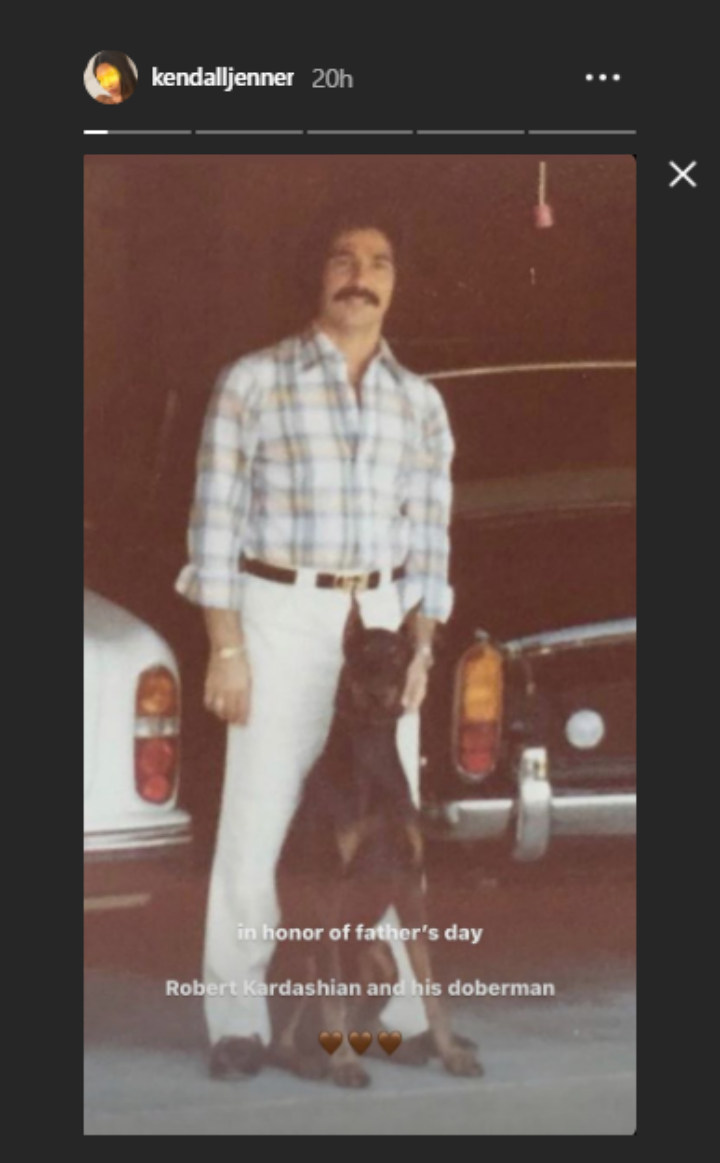 Kendall Jenner honored Robert Kardashian