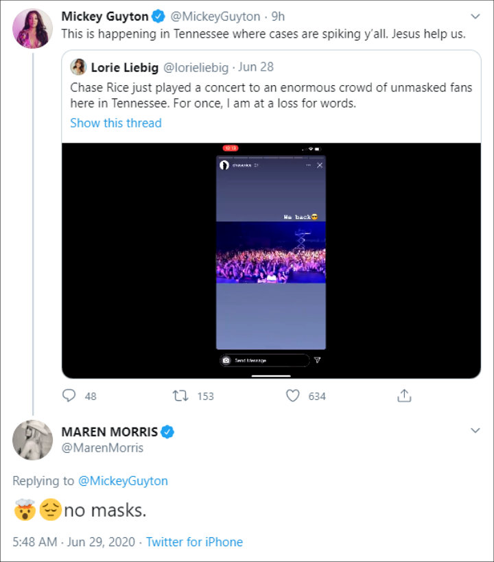 Maren Morris' Twitter Post01