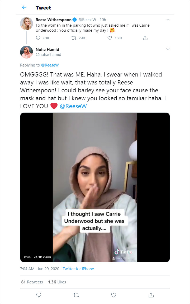 Reese Witherspoon's Twitter