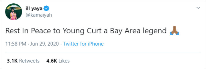 Kamaiyah Mourns Death of Young Curt