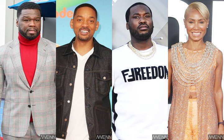 50 Cent Mocks Will Smith, Meek Mill Praises Jada Pinkett After August ...