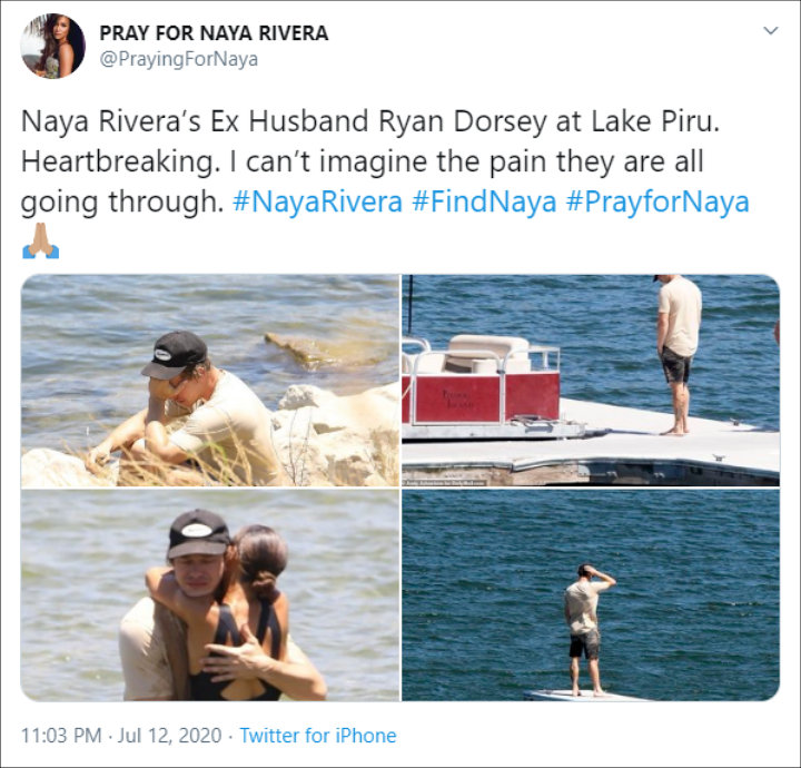 Ryan Dorsey looked emotional while personally helping find Naya Rivera