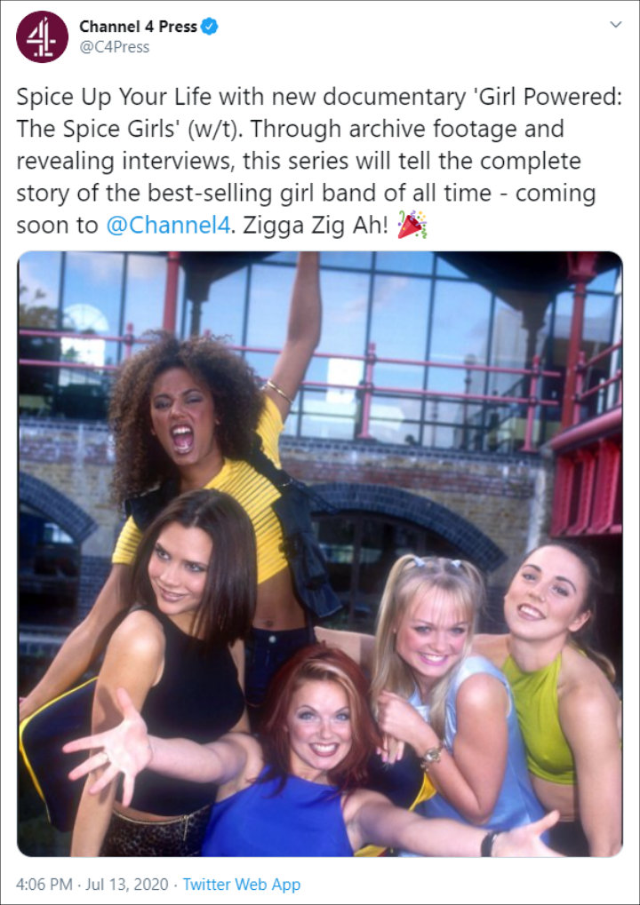 Channel 4's Twitter Post