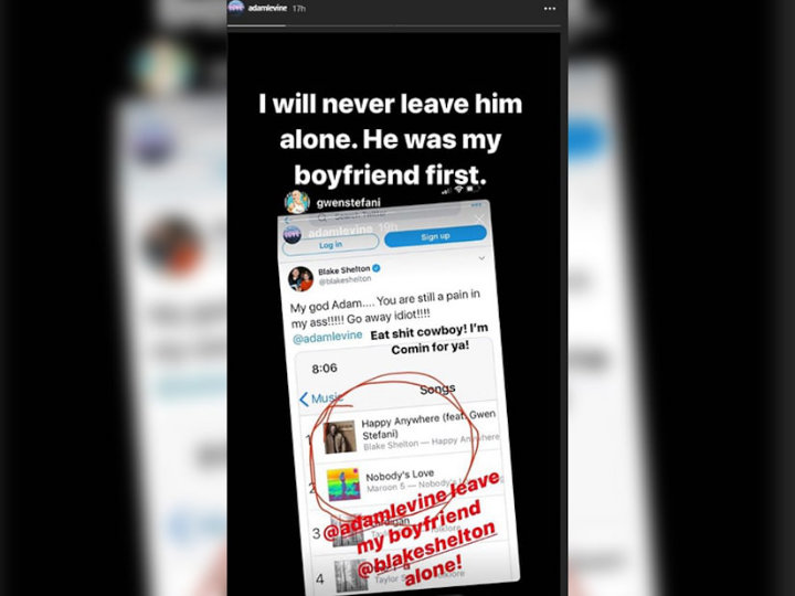 Adam Levine's IG Story 01