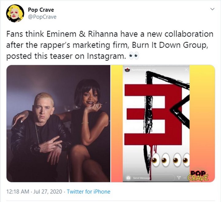 Rihanna and Eminem's New Collaboration On the Way