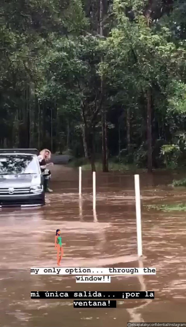 Elsa Pataky's Floodwater Escape