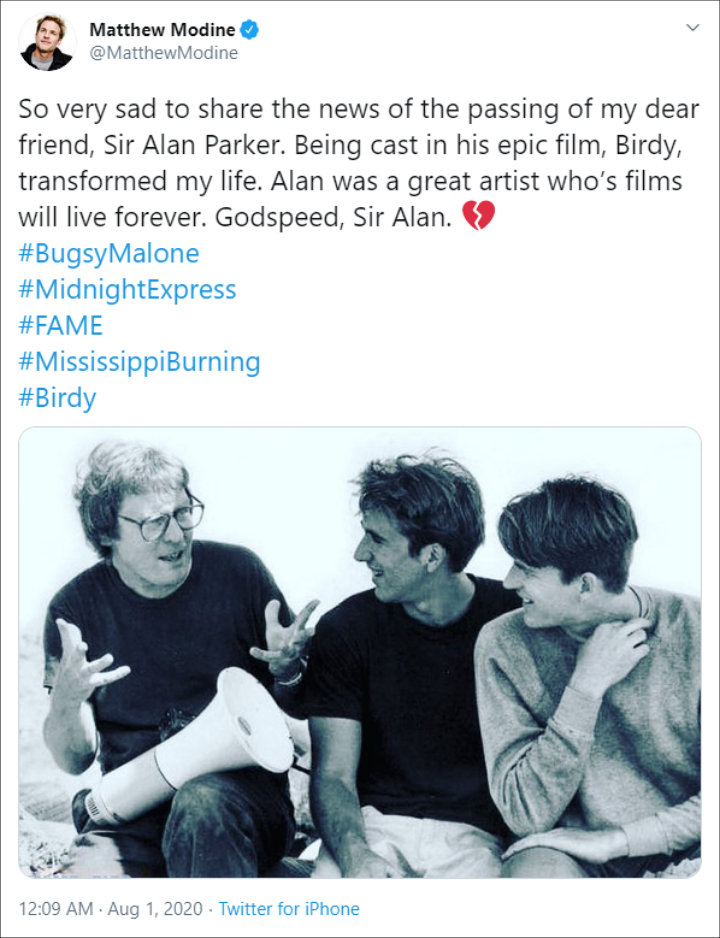 Matthew Modine's Twitter Post