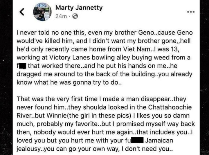 Marty Jannetty's Facebook Post