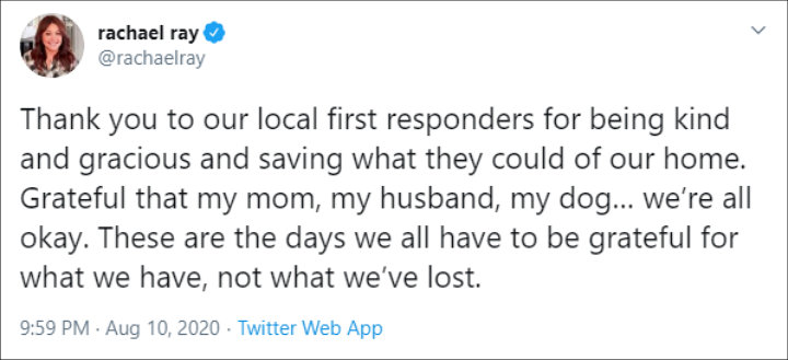 Rachael Ray's Tweet