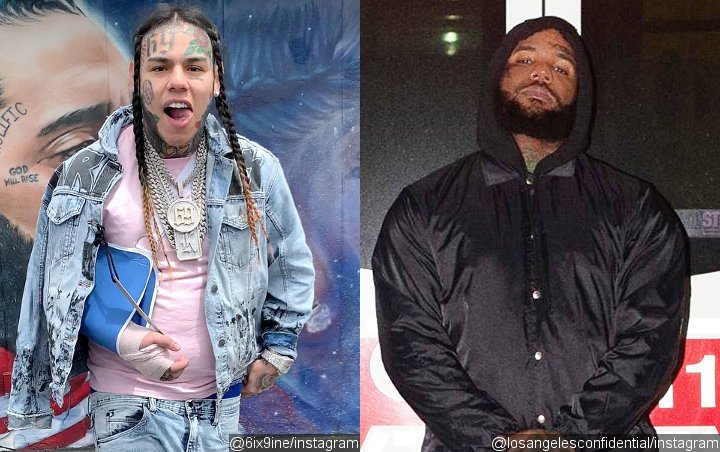 6ix9ine Slammed by The Game and Others After Paying Respects in Front of Nipsey Hussle's Mural