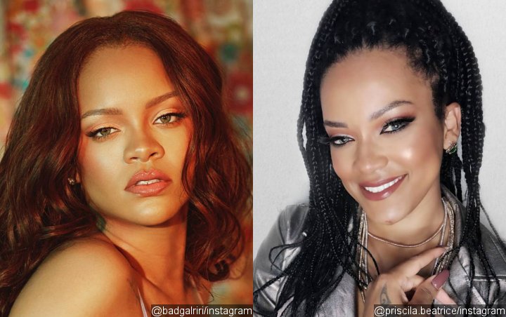 Rihanna Clowns Her Look-Alike With 'R9' Joke