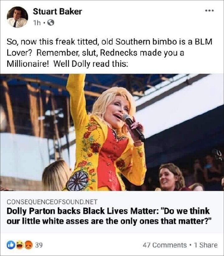 Unknown Hinson Calls Out Dolly Parton