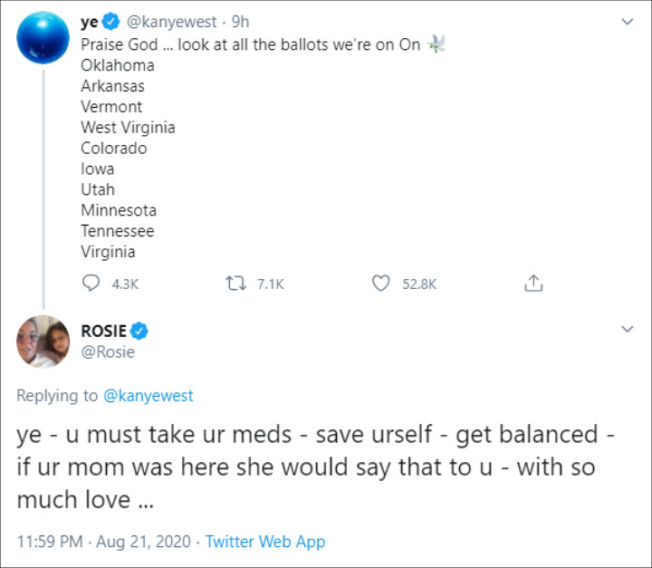 Rosie O'Donnell's Message About Kanye West's Mental Health