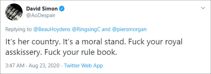 David Simon Defends Meghan Markle